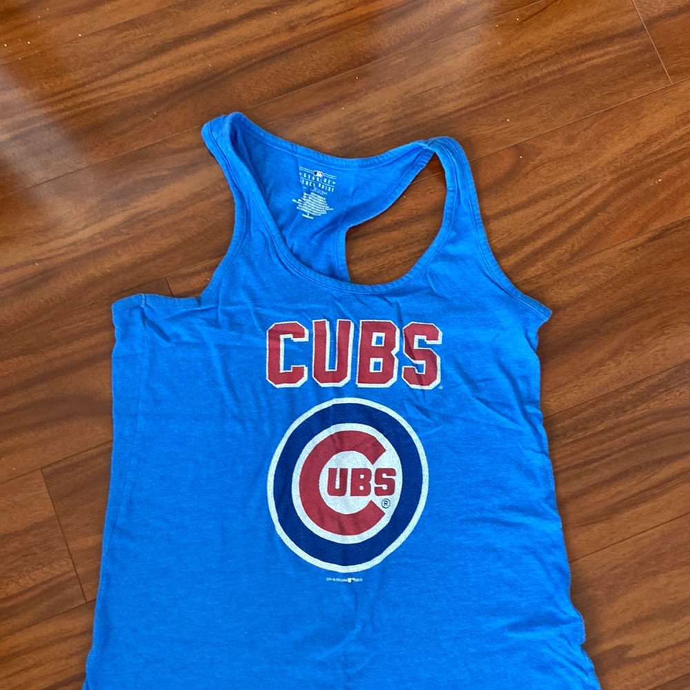 Womens Chicago Cubs razorback tank top